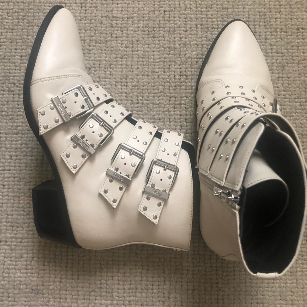 Off white booties